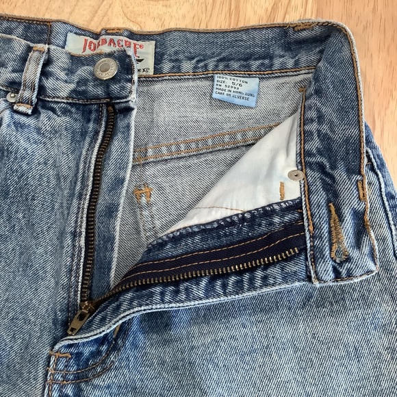 VTG 90s JORDACHE High Waist Mid Wash Denim Shorts Size 5-6 - Picture 6 of 8